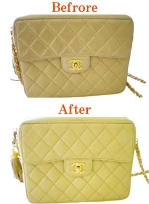 シャネル(Chanel )のショルダーバッグクリーニング&補色例