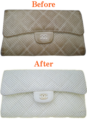 Chanel のお財布クリーニングビフォーアフター